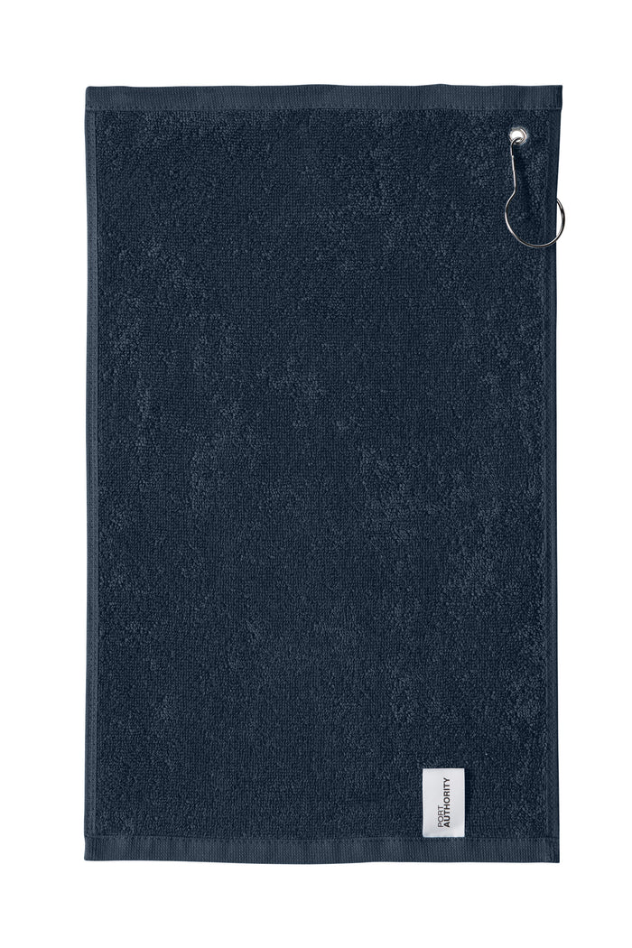 The Citadel, Spike The Golfer Logo, Port Authority ® Grommeted Hemmed Towel - Navy