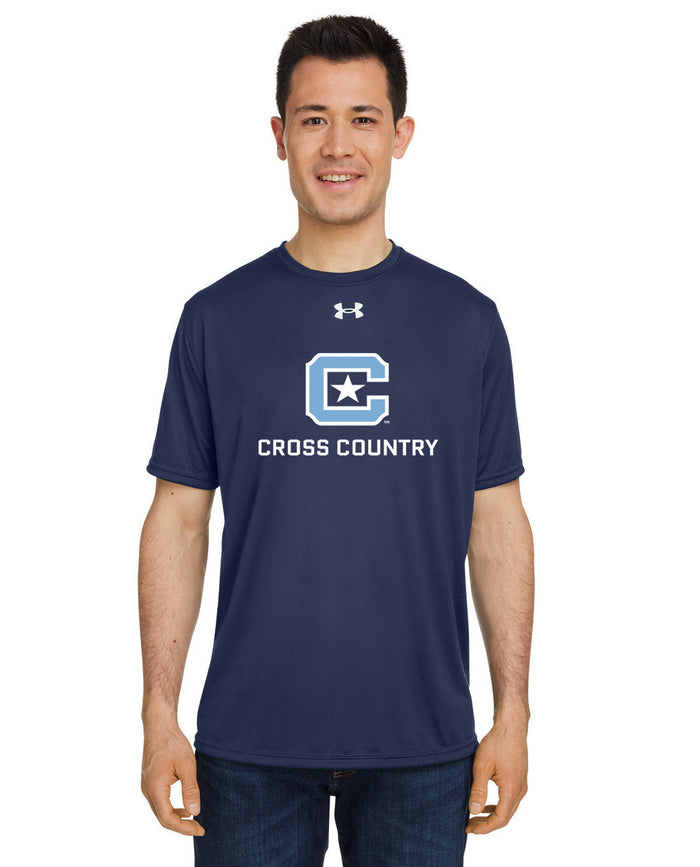 The Citadel, Club Sport - Cross Country Under Armour Men's Team Tech T-Shirt - Navy