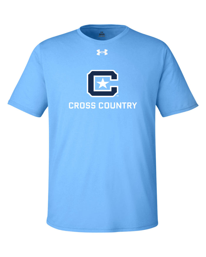 The Citadel, Club Sport - Cross Country Under Armour Men's Team Tech T-Shirt - Carolina Blue