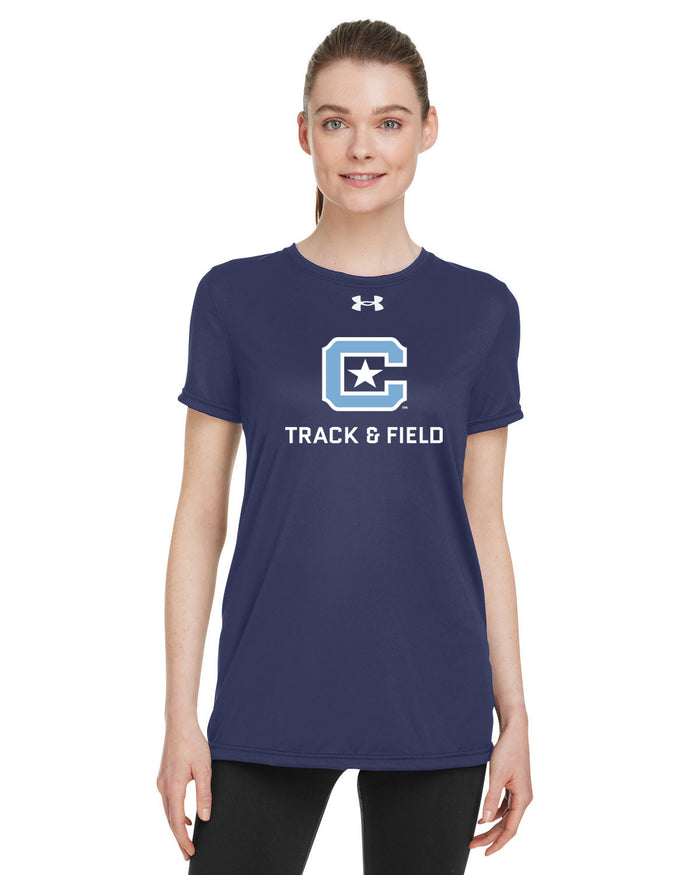 The Citadel, Club Sport - Track & Field, Under Armour Ladies' Team Tech T-Shirt- Navy