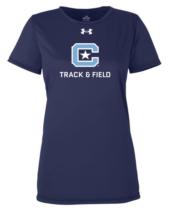 The Citadel, Club Sport - Track & Field, Under Armour Ladies' Team Tech T-Shirt- Navy