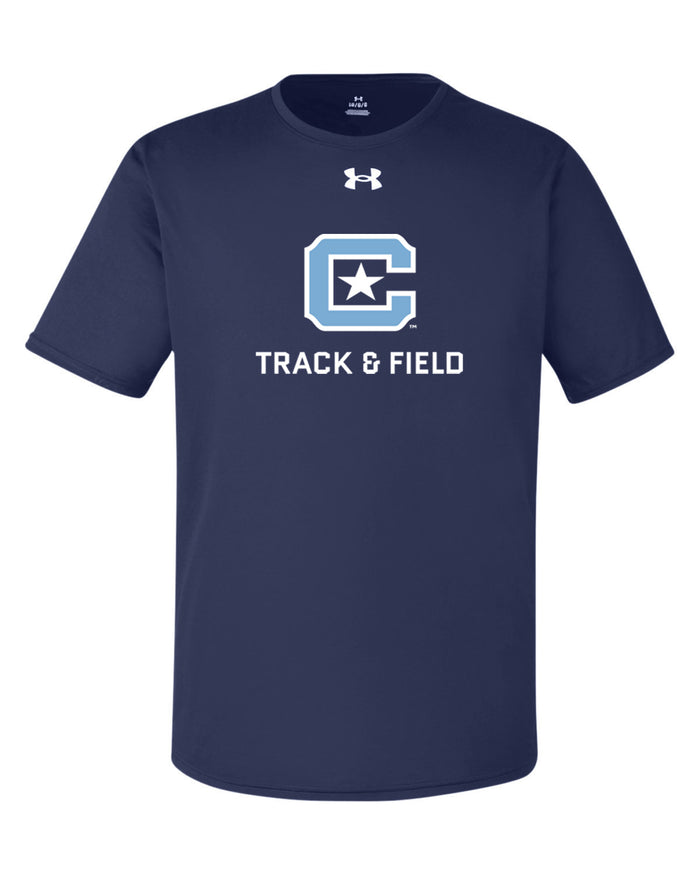 The Citadel, Club Sport - Track & Field,  Under Armour Men's Team Tech T-Shirt- Navy