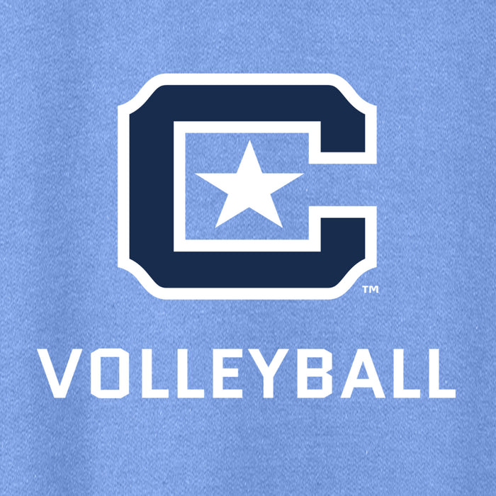 The Citadel Sports - Volleyball, C Star, Heavy Blend™ Hooded Sweatshirt- Carolina Blue
