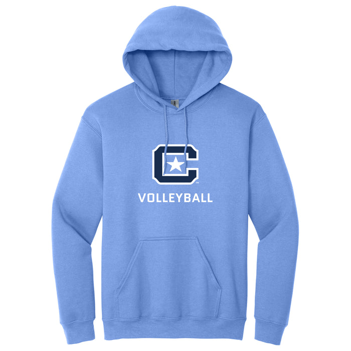 The Citadel Sports - Volleyball, C Star, Heavy Blend™ Hooded Sweatshirt - Carolina Blue