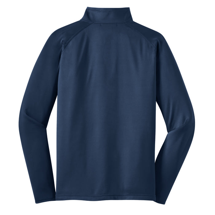 The Citadel Sports - Volleyball, C Star, Sport-Tek® Sport-Wick® Stretch 1/4-Zip Pullover - Navy