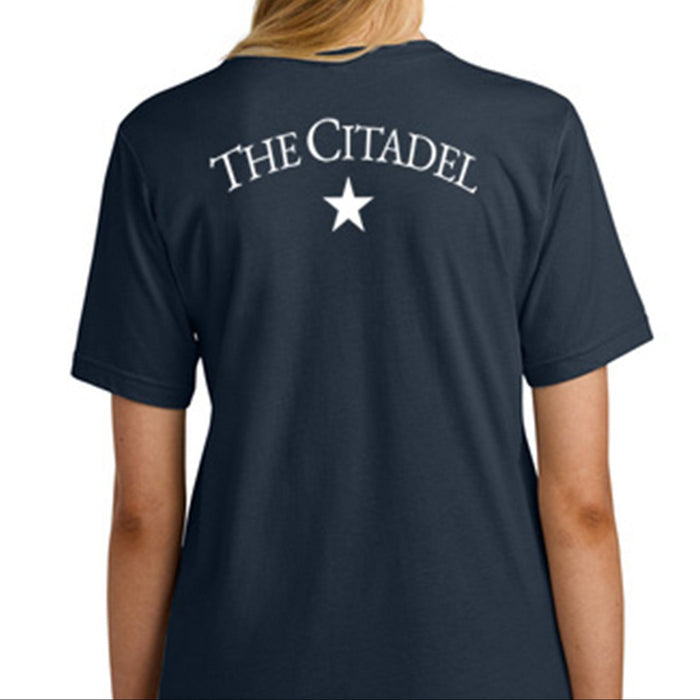 The Citadel, USA Flag, Fine Jersey Unisex T-Shirt