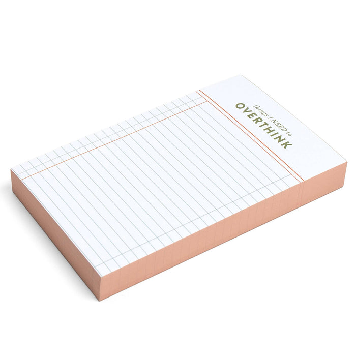 Things I Need To Overthink Notepad