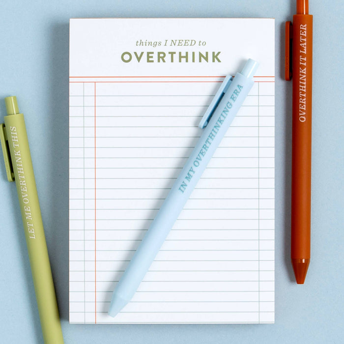 Things I Need To Overthink Notepad