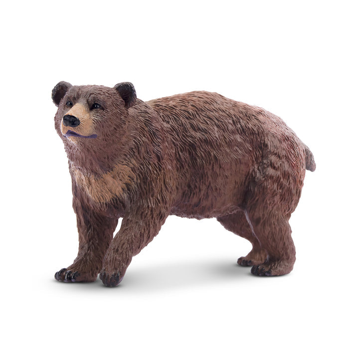Toymany Walking Brown Bear Figurine Toy-2