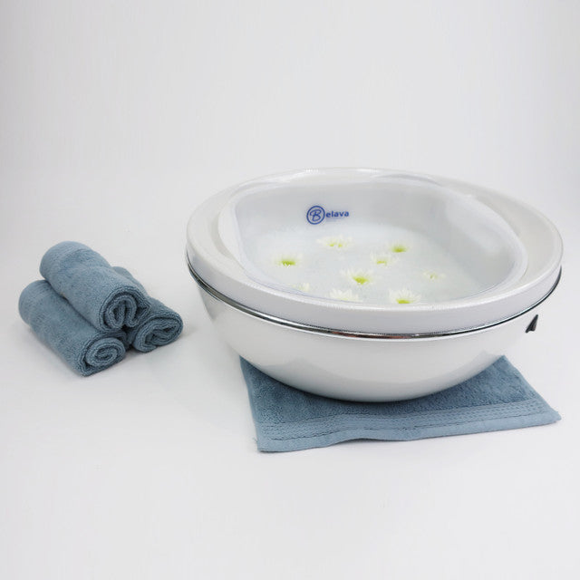 Trio Foot Spa - in White w/ Heat & Vibration Belava