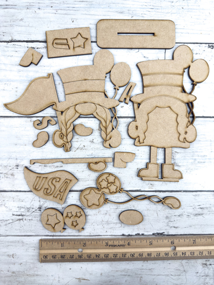 USA & Liberty Gnome PAIR DIY Kit