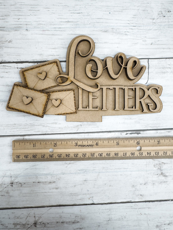 Valentine's Day Love Letters Slot Insert for Interchangeable bases DIY Kit