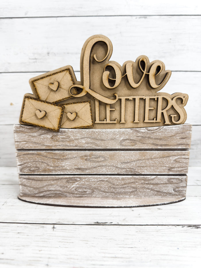 Valentine's Day Love Letters Slot Insert for Interchangeable bases DIY Kit