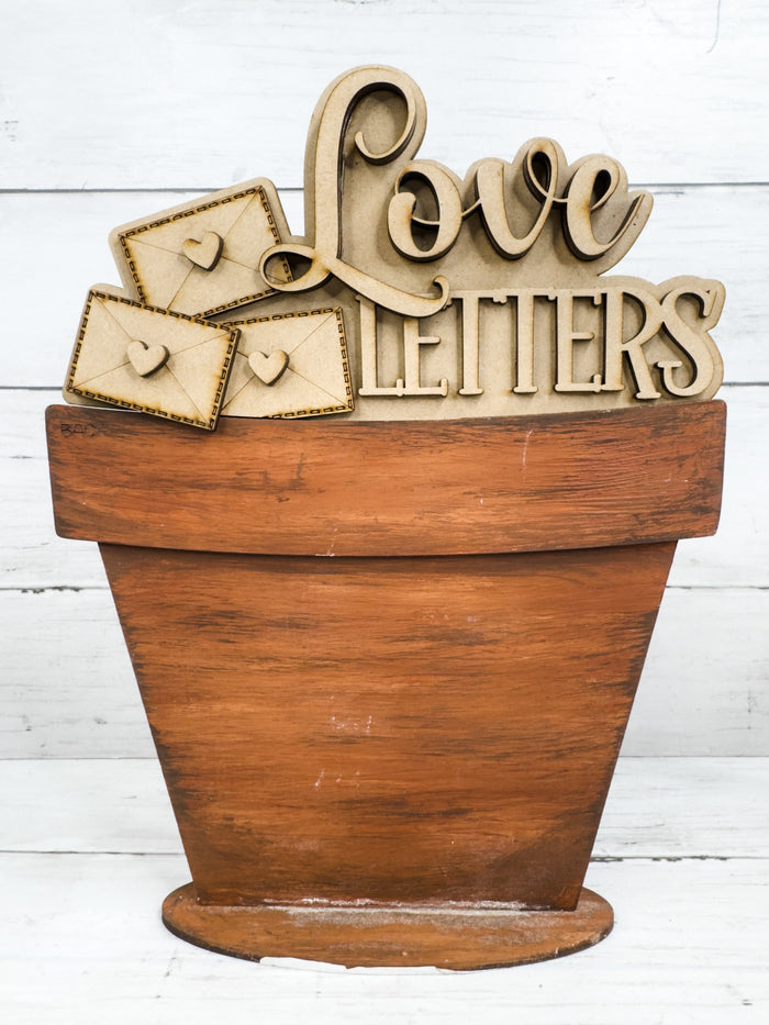 Valentine's Day Love Letters Slot Insert for Interchangeable bases DIY Kit