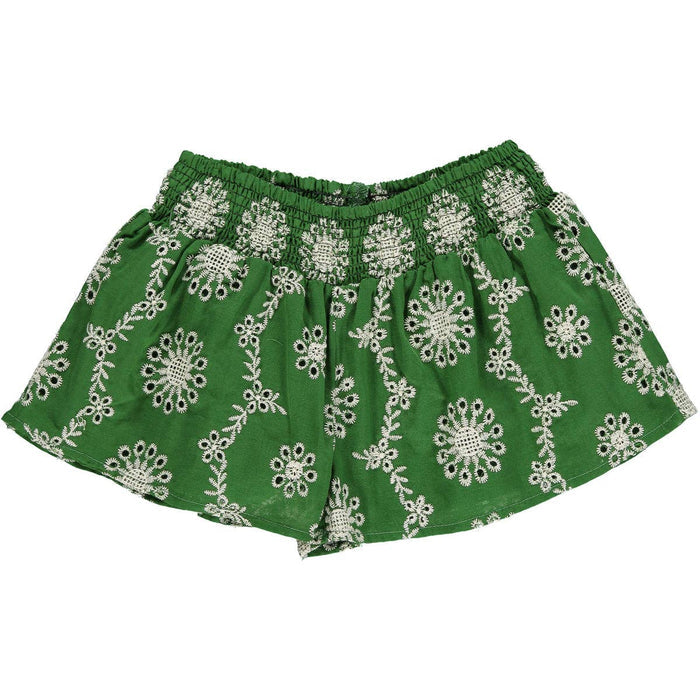 Vignette - Jessie Shorts in Green Eyelet: 7