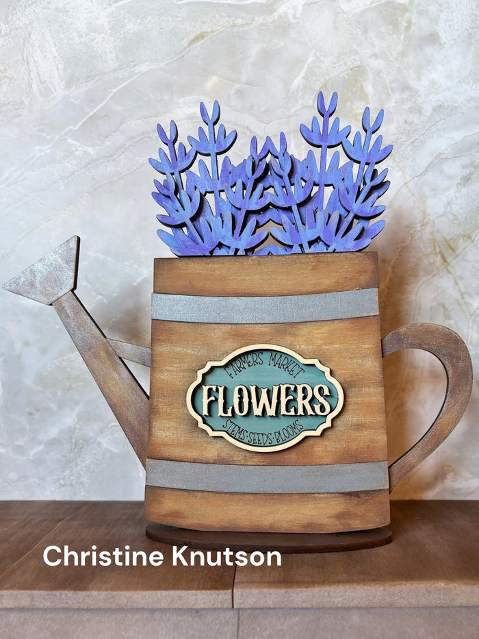 Watering Can Sitter Interchangeable Base DIY Kit
