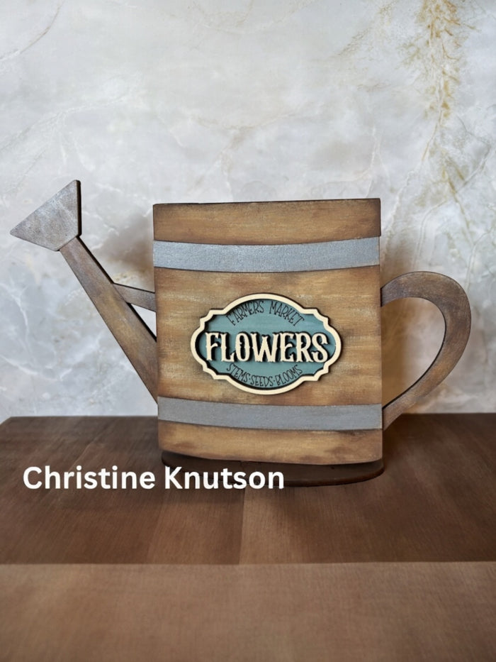 Watering Can Sitter Interchangeable Base DIY Kit
