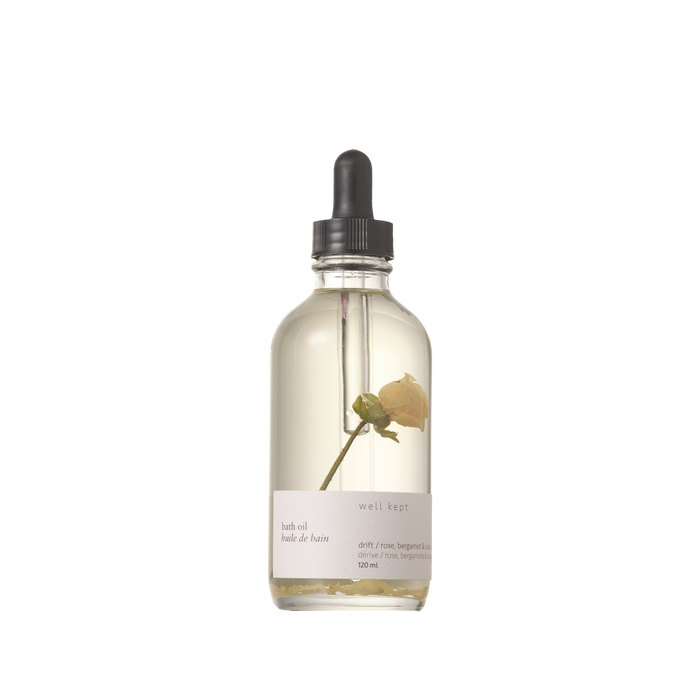 Well Kept - Bath Oil - Bloom (Drift) - 120ml (all-natural, hand-poured)