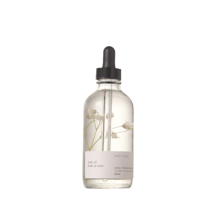 Well Kept - Bath Oil - Thrive (Settle)- 120ml (all-natural, hand-poured)