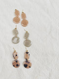 Whiskey + Wine - Spring Louie Earrings: Moss